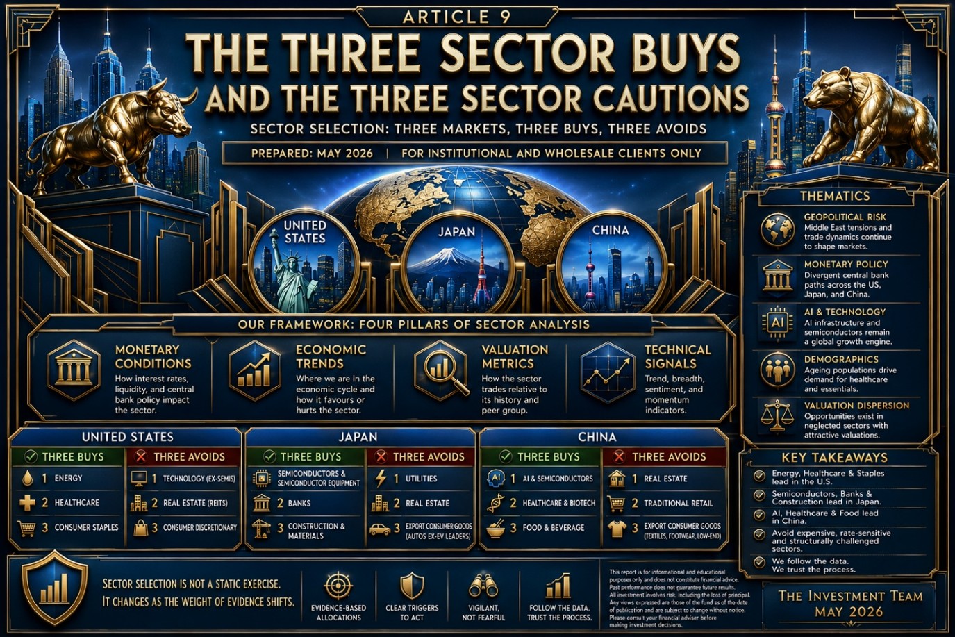 Three Markets, Three Buys, Three Avoids